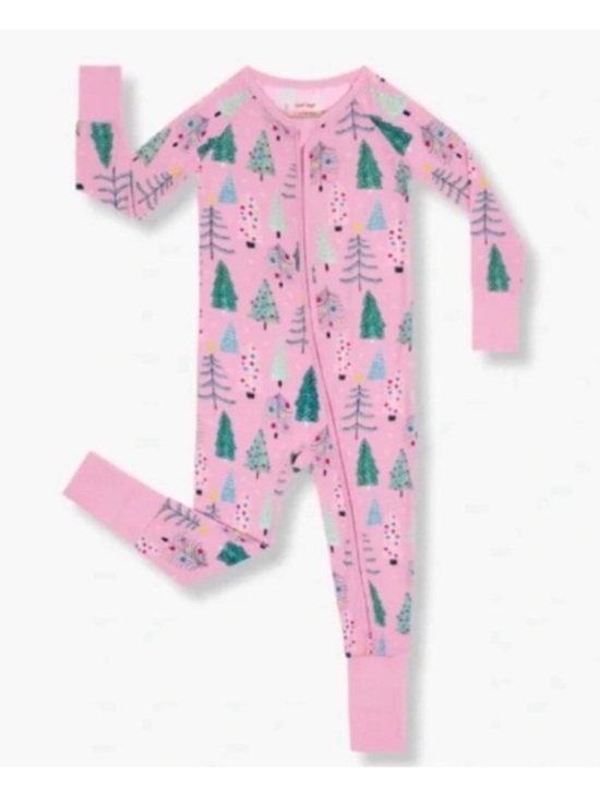 Little Sleepies Other - Little Sleepies Sparkling Christmas trees in pink size 6-12 months